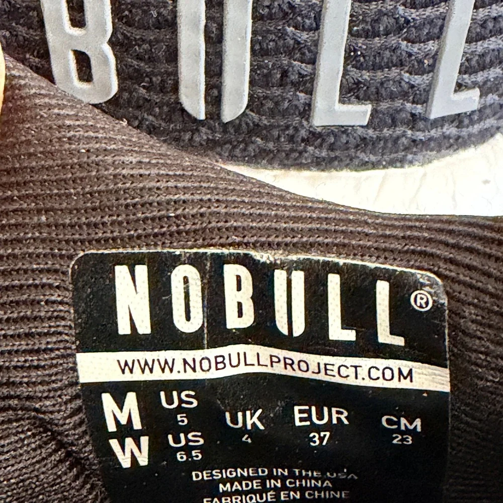 Nobull Journey Black White Running Shoes Women's 6.5 Mesh Gym Trainer Sneakers